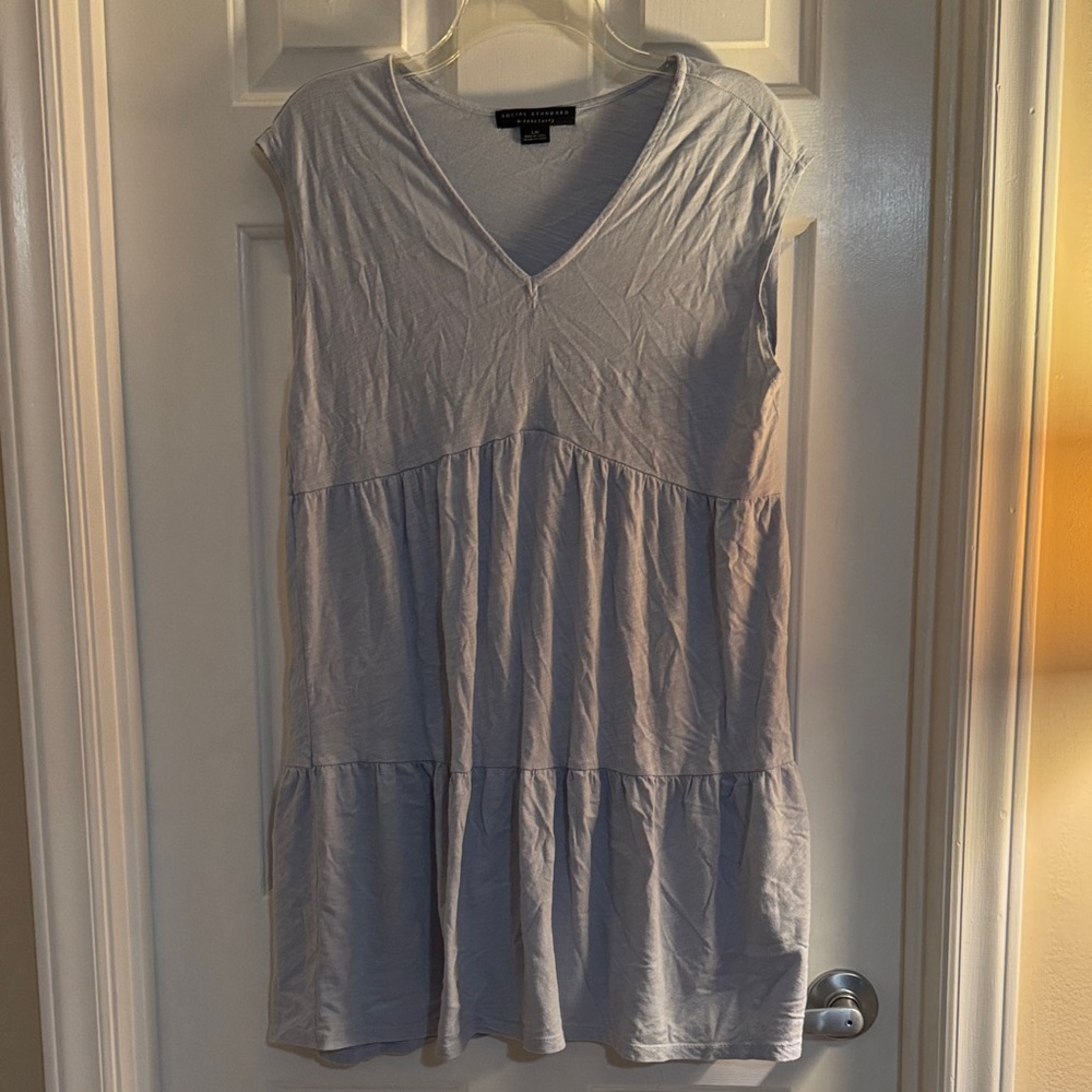 Sanctuary Light Gray V-Neck Dress